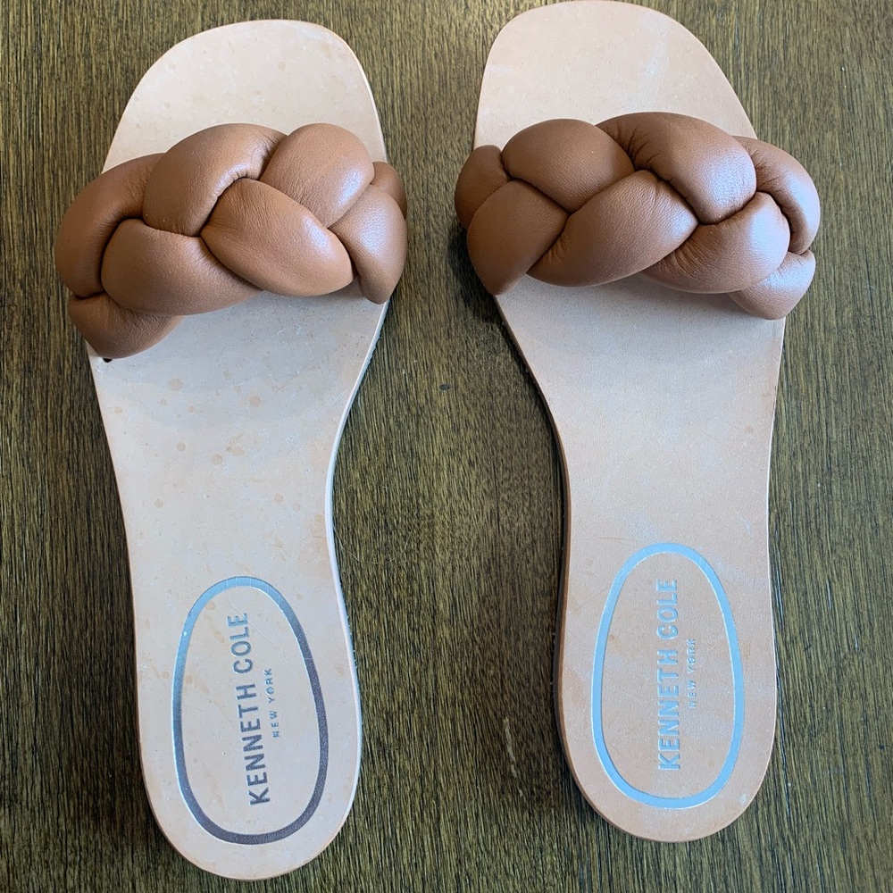 Kenneth Cole Braided slide sandals size 8.5
